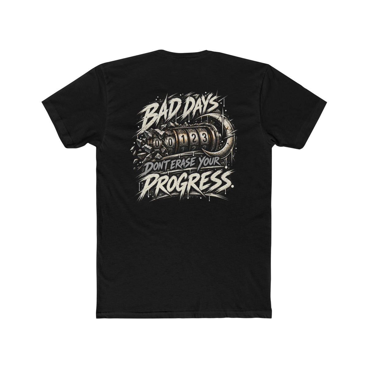 Bad Days Do Not Reset Your Progress | Teal Moon Graphic T-Shirt