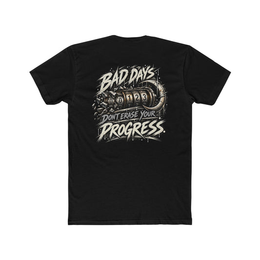 Bad Days Do Not Reset Your Progress | Teal Moon Graphic T-Shirt
