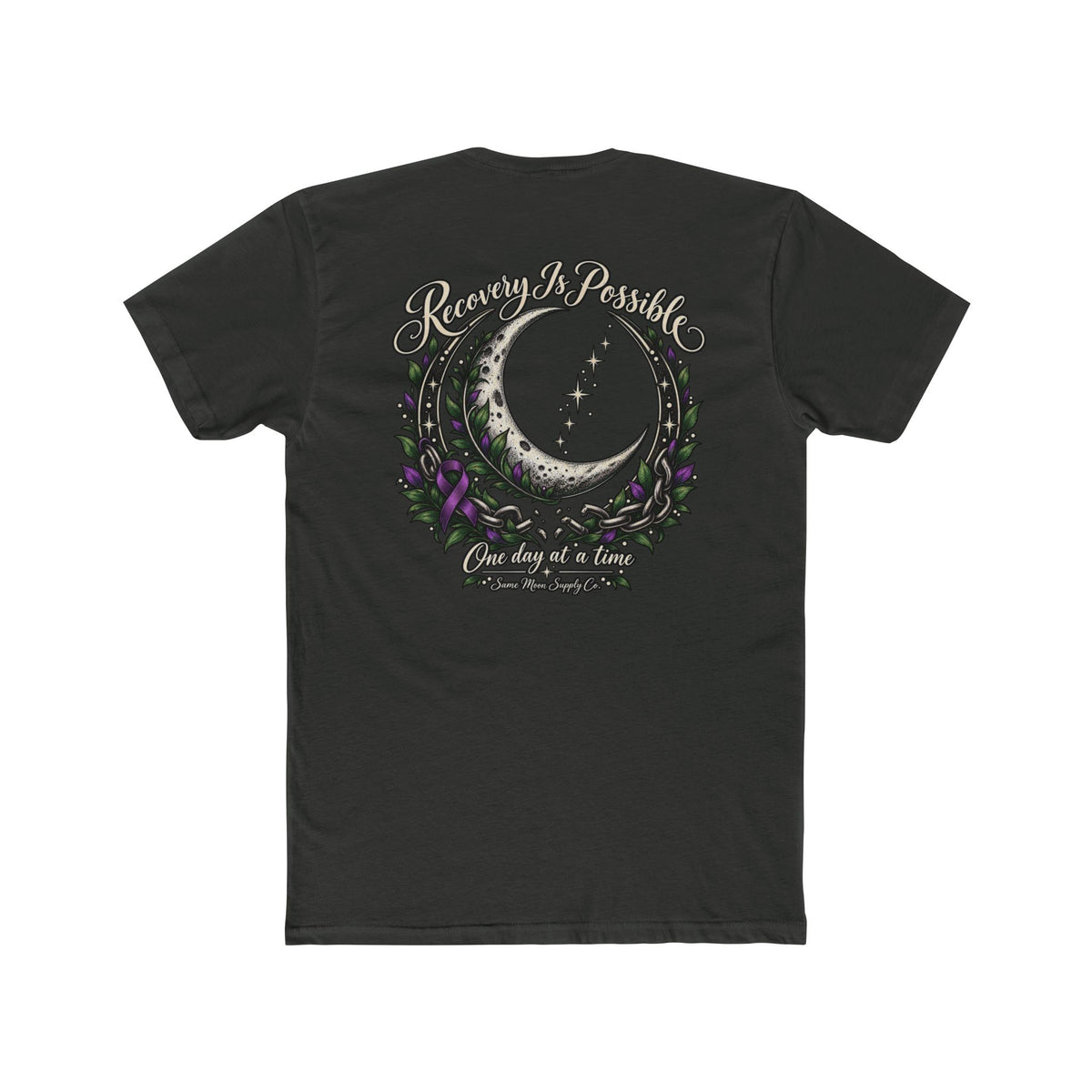 Same Moon Supply Co. Addiction Awareness T-Shirt — Recovery Is Possible