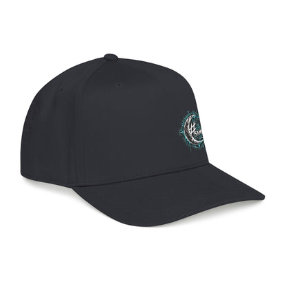 Same Moon Supply Teal Design Black Baseball Cap