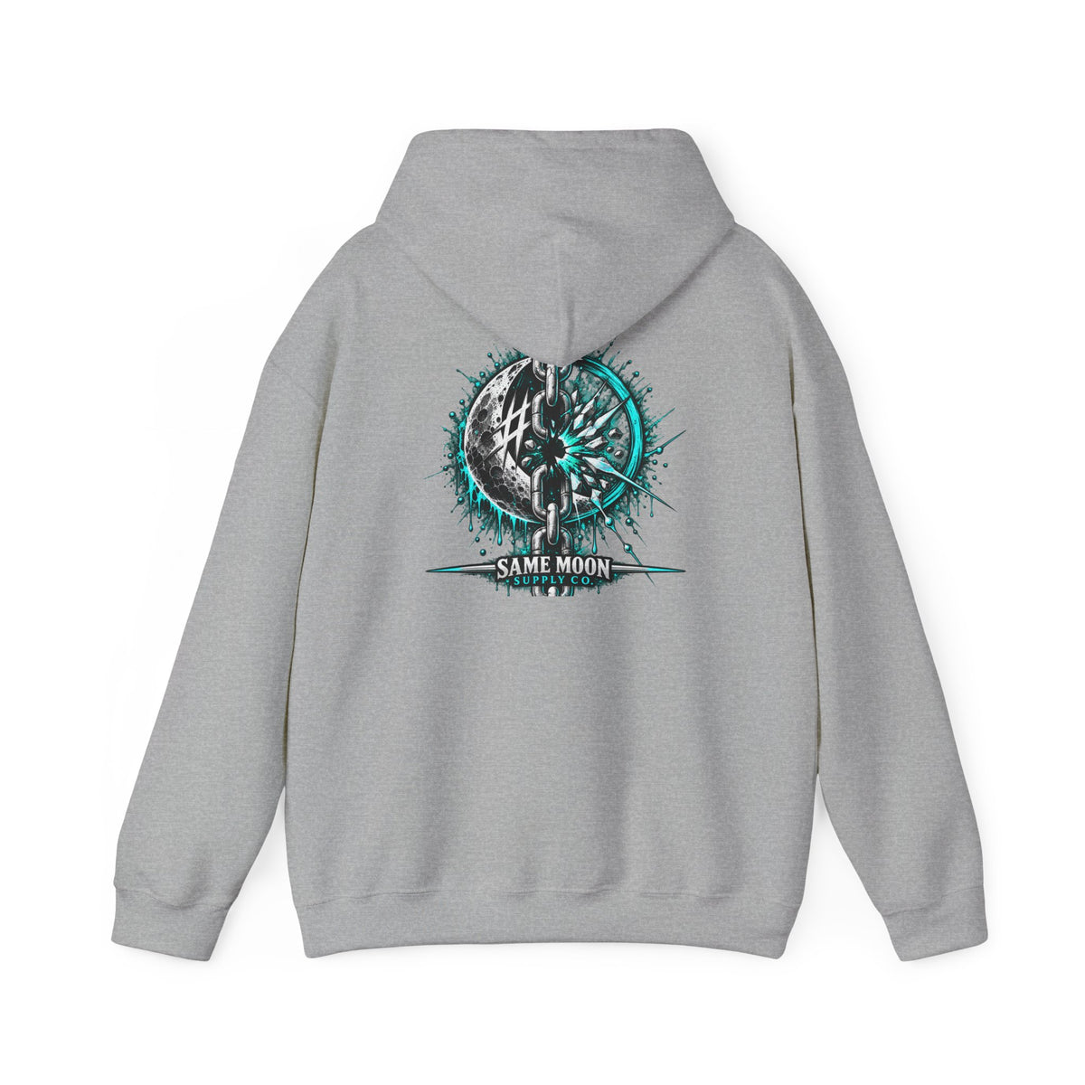 Chain Breaker | Teal Moon Hoodie
