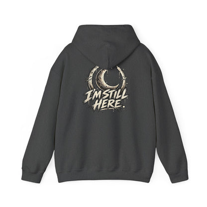 I'm Still Here | Moon Graphic Hoodie