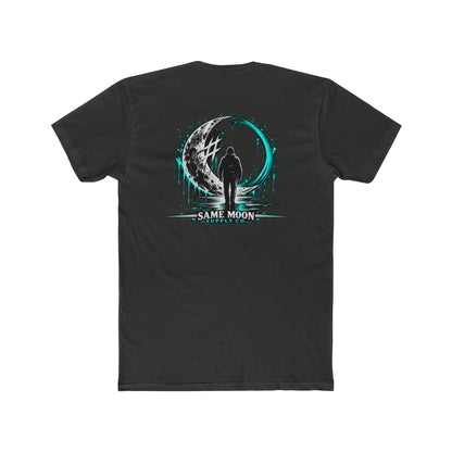 Moving Ahead | Teal Moon Graphic T-Shirt