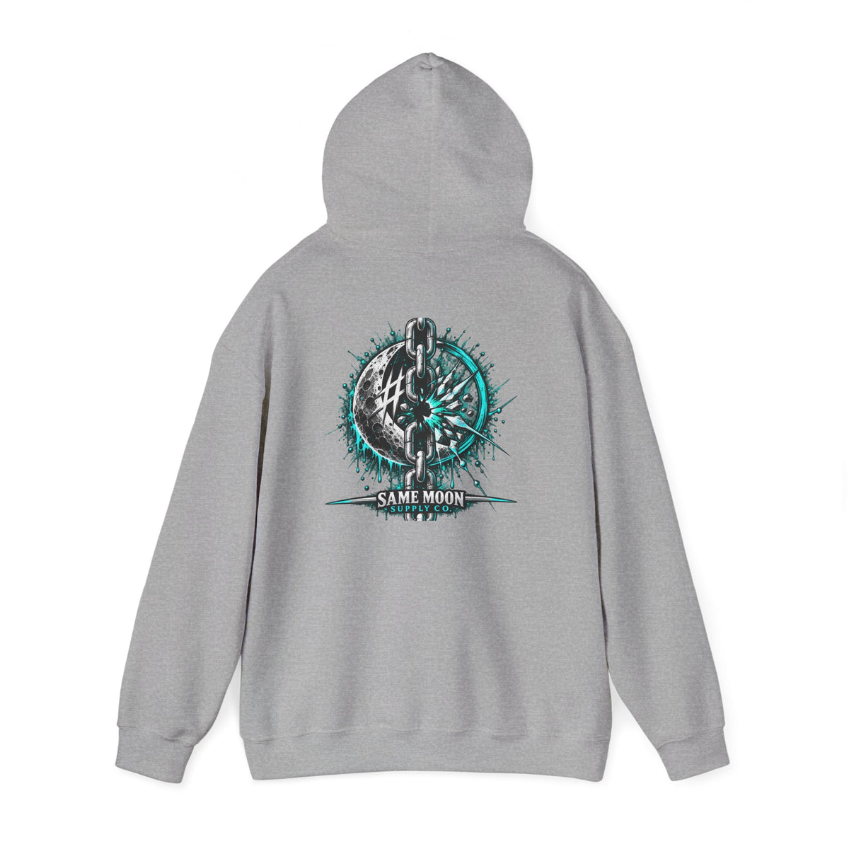 Chain Breaker | Teal Moon Hoodie