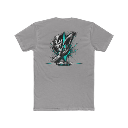 Falling Brother | Teal Moon Graphic T-Shirt