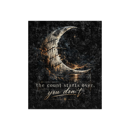 The Count Starts Over, You Don't — Recovery Throw Blanket