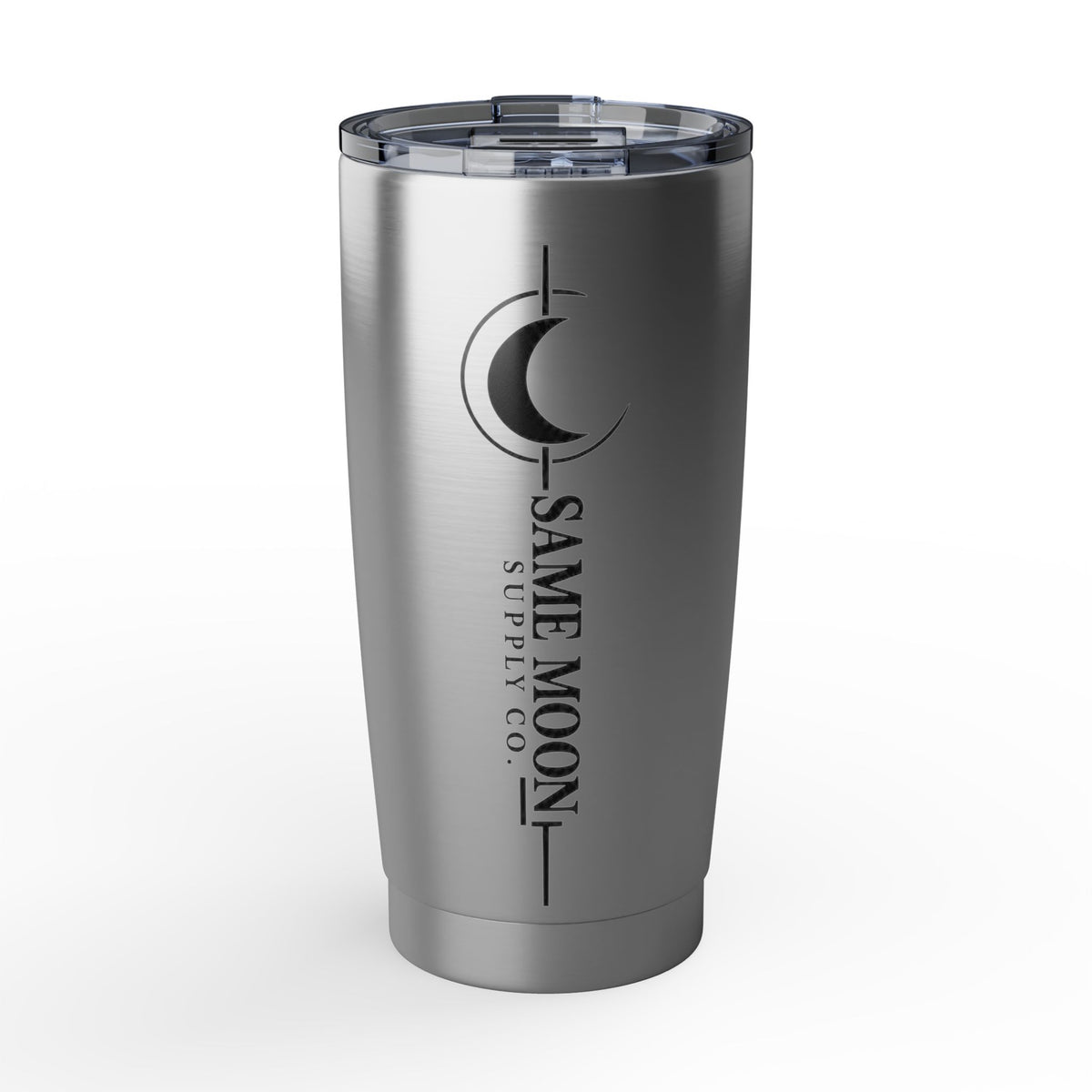 Same Moon Supply Co. Signature 20oz Tumbler — Silver & White