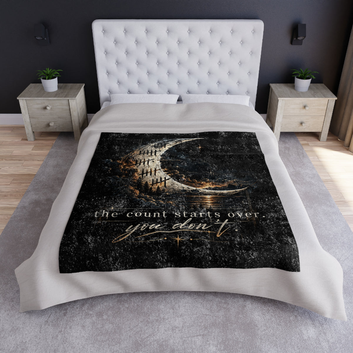The Count Starts Over, You Don't — Recovery Throw Blanket