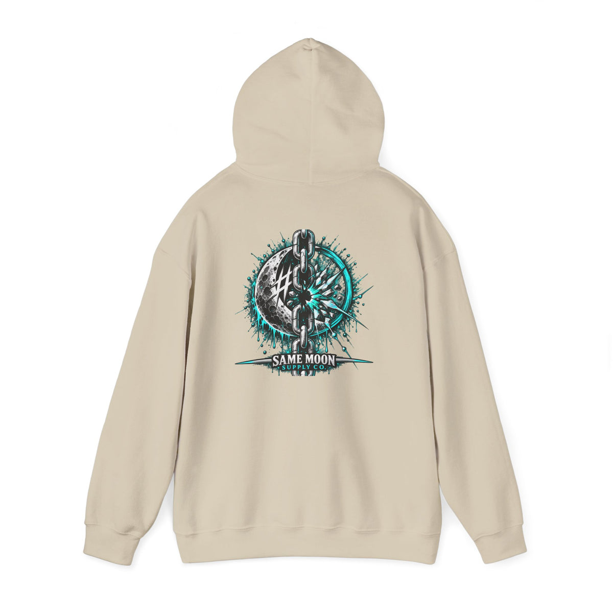 Chain Breaker | Teal Moon Hoodie