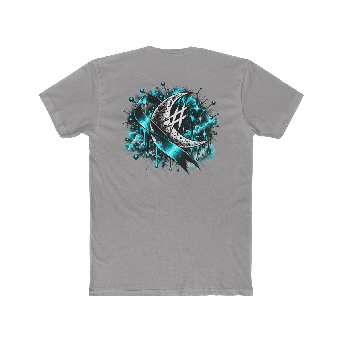 Teal Moon Awareness | Teal Moon Graphic T-Shirt