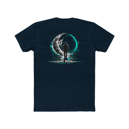 Moving Ahead | Teal Moon Graphic T-Shirt