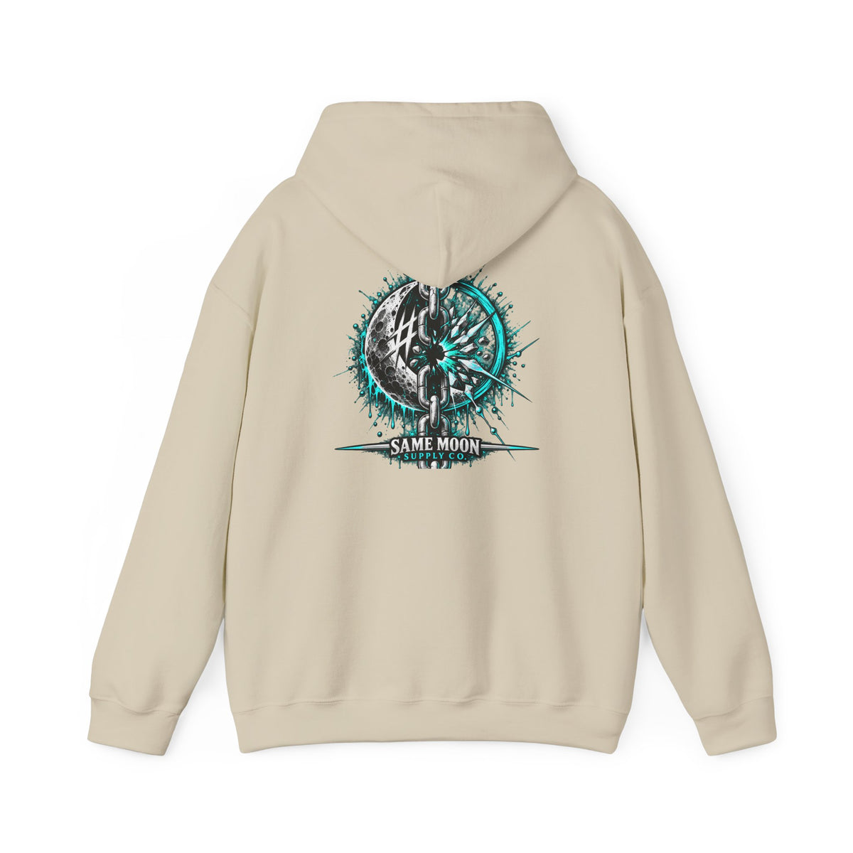 Chain Breaker | Teal Moon Hoodie