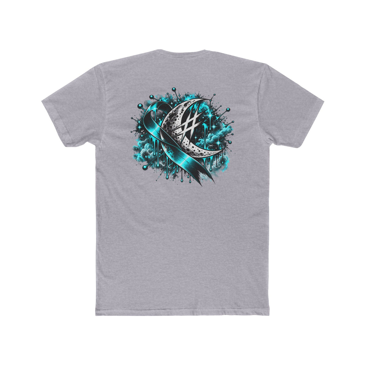 Teal Moon Awareness | Teal Moon Graphic T-Shirt