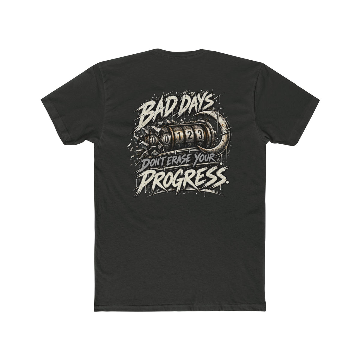Bad Days Do Not Reset Your Progress | Teal Moon Graphic T-Shirt
