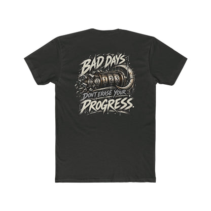 Bad Days Do Not Reset Your Progress | Teal Moon Graphic T-Shirt